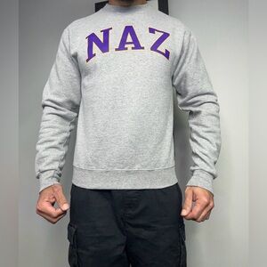 Champion Eco Sweatshirt Pullover Size S Nazareth College Naz Gray